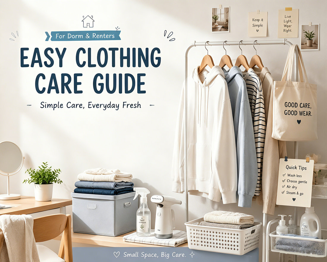 3 Easy Clothing Care Tips for Dorm & Rental Housing Residents