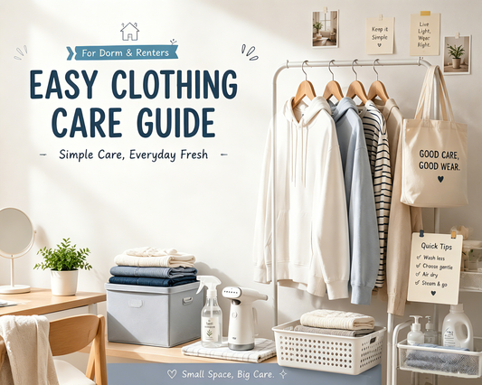 3 Easy Clothing Care Tips for Dorm & Rental Housing Residents